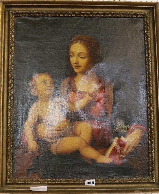 Madonna and child painting